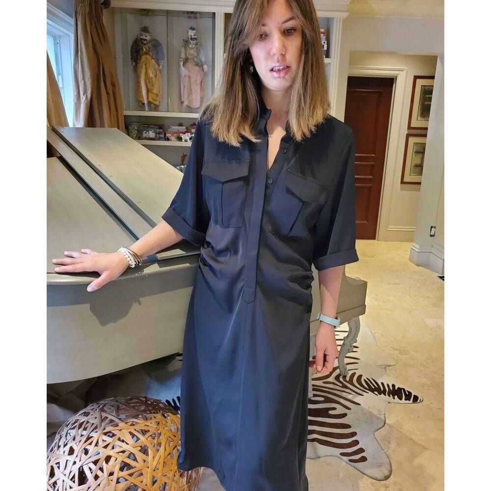 NEW GRACIA midi dress in black